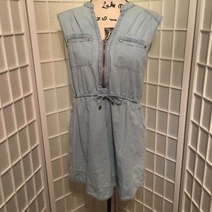 New Look Size L Chambray Short Dress